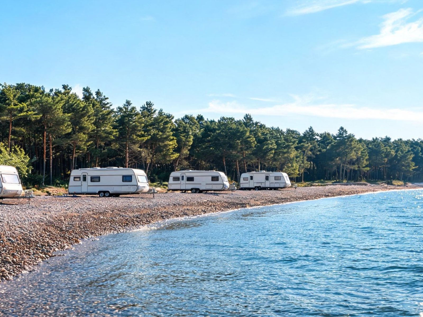 Deniz kenarında karavan parselleri